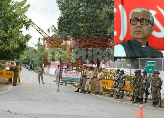 10323 Teachers recruitment scam : Tripura CM escapes to Chennai :  Police,TSR fortified CMâ€™s residence Marx Angels Sarani, opposition demands Manik Sarkarâ€™s resignation